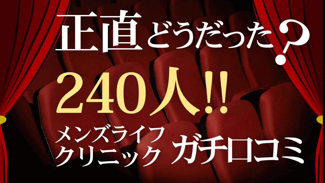 メンズライフクリニックの口コミ＆レーティング総合評価